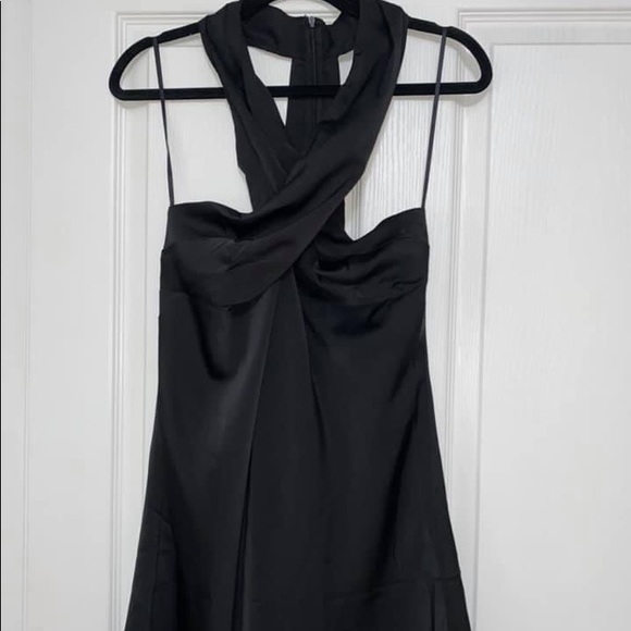 Black Halter Neck Dress - Picture 2 of 3
